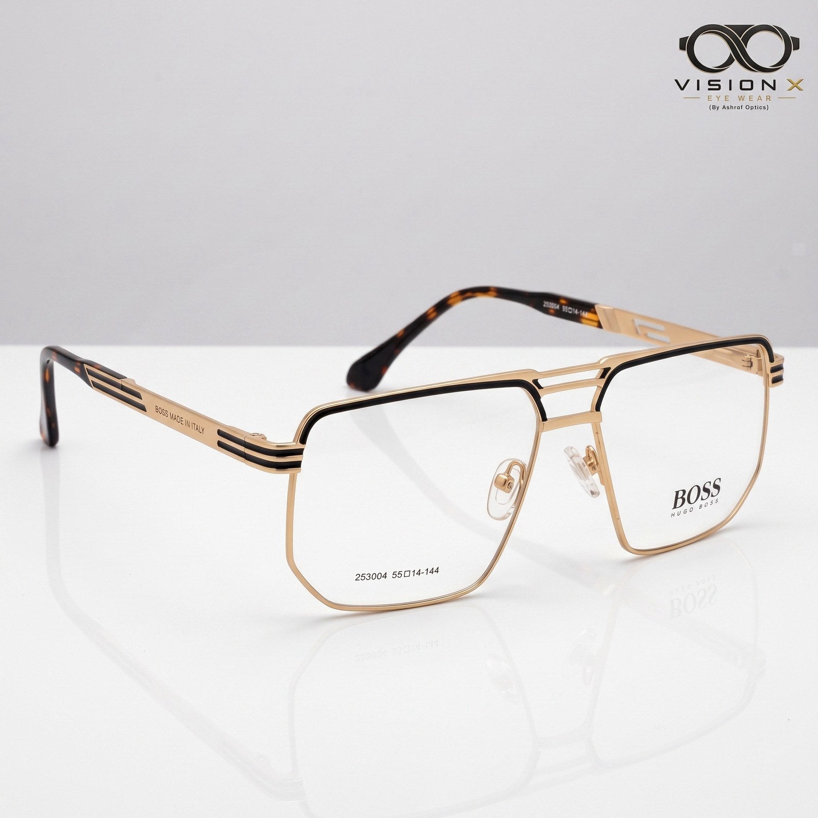 Boss Gold navigator optical frame for men