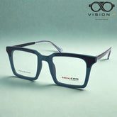 HOXCRS Teal rectangle optical frame for men