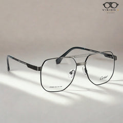 Cartier Gunmetal navigator optical frame for men view 2