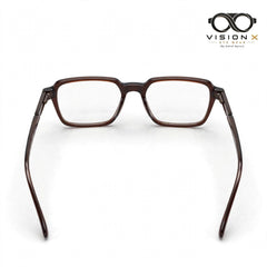 Tom Hill Brown rectangle optical frame for men view 3