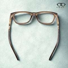 Boss Brown rectangle optical frame for men view 3