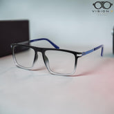 The Resident Blue rectangle optical frame for men