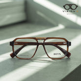 Dita Brown navigator optical frame for men
