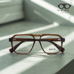 Dita Brown navigator optical frame for men