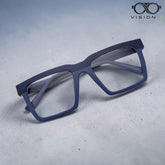 HOXCRS Blue rectangle optical frame for men