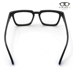 Perfect Black rectangle optical frame for men view 3