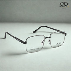 Boss Black rectangle optical frame for men