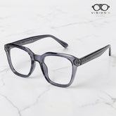 Diamond Smoke Grey square optical frame for women