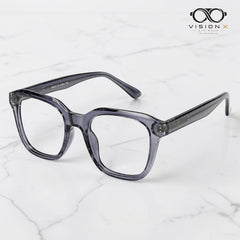 Diamond Smoke Grey square optical frame for women