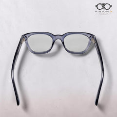 Diamond Smoke Grey square optical frame for women view 3