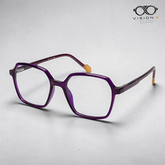 Chanel Purple geometric optical frame for women