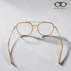 Bannerv Champagne navigator optical frame for women view 2