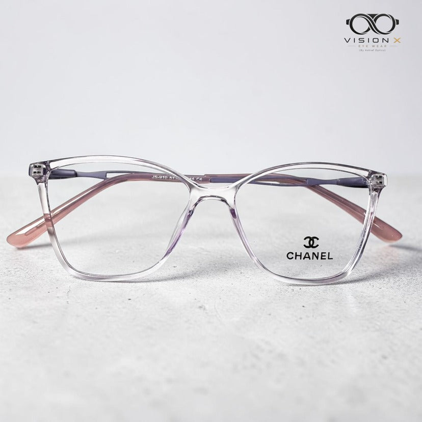 Chanel Light Purple cat eye optical frame for women
