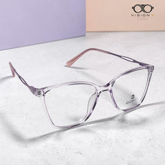 Chanel Light Purple cat eye optical frame for women view 2