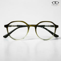 Gucci Olive Green round optical frame for women