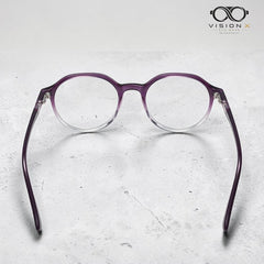 Gucci Purple round optical frame for women view 2