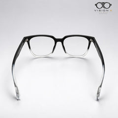 HADAIY2 Black Clear square optical frame for women view 3
