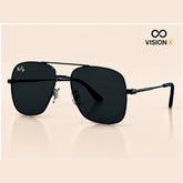 RAYBAN SQUARE AVIATOR BLACK S10 sunglasses