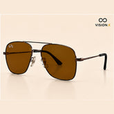RAYBAN SQUARE AVIATOR BROWN S12 sunglasses