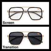 KALEIHEIPAI Gold navigator optical frame for men