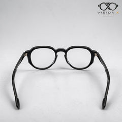 PARK LINE BEACH Dark Green round optical frame for men view 4