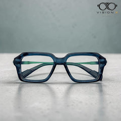PARK LINE BEACH Dark Blue rectangle optical frame for men view 2