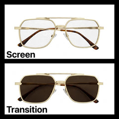 Maybach Gold aviator optical frame for men