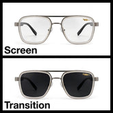 KALEIHEIPAI Silver navigator optical frame for men