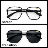KALEIHEIPAI Black navigator optical frame for men