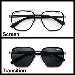 KALEIHEIPAI Black navigator optical frame for men