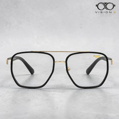 KALEIHEIPAI Black/Gold navigator optical frame for men view 4