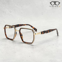 Prada Brown/Gold rectangle optical frame for men view 2