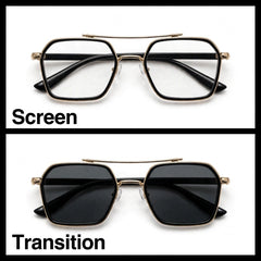 Classic Black/Gold navigator optical frame for men