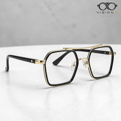 Classic Black/Gold navigator optical frame for men view 3