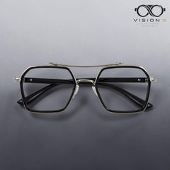 Classic Black/Silver navigator optical frame for men view 3