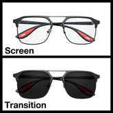 Ray-Ban Black/Red navigator optical frame for men