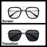 Tony Stark Black navigator optical frame for men