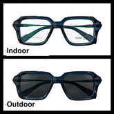 PARK LINE BEACH Dark Blue rectangle optical frame for men