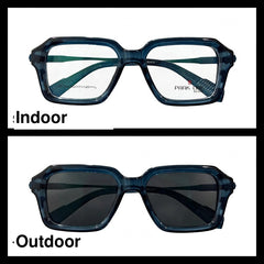 PARK LINE BEACH Dark Blue rectangle optical frame for men