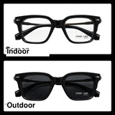 PARK LINE BEACH Black rectangle optical frame for men
