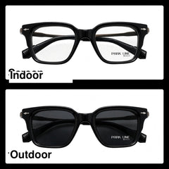 PARK LINE BEACH Black rectangle optical frame for men