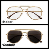 Louis Vuitton Gold aviator optical frame for men