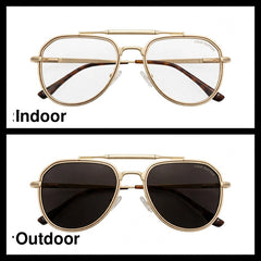Louis Vuitton Gold aviator optical frame for men