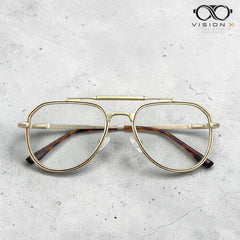 Louis Vuitton Gold aviator optical frame for men view 2