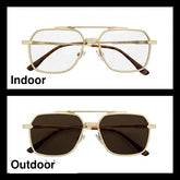 Maybach Gold aviator optical frame for men