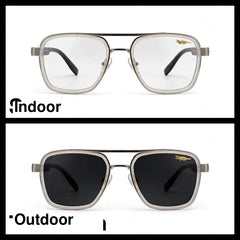KALEIHEIPAI Silver navigator optical frame for men