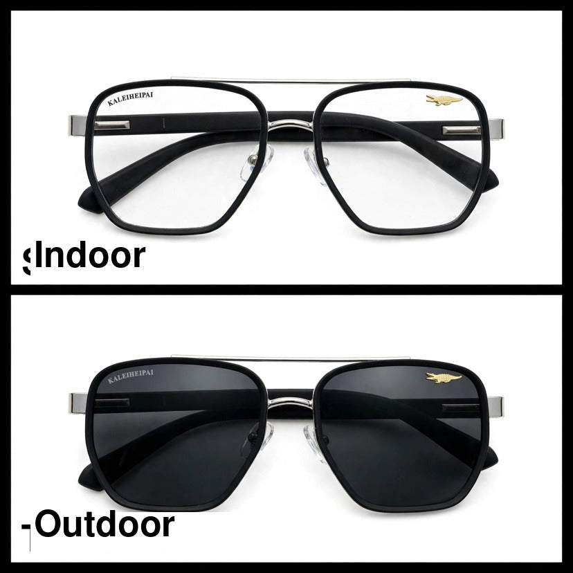 KALEIHEIPAI Black navigator optical frame for men
