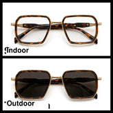 Prada Brown/Gold rectangle optical frame for men