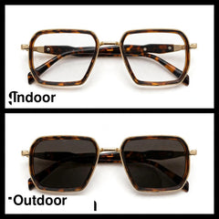 Prada Brown/Gold rectangle optical frame for men