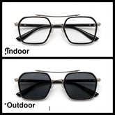 Classic Black/Silver navigator optical frame for men